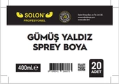 20 Adet (1 Koli) Isıya Dayanıklı Akrilik Gümüş Yaldız Sprey Boya 400 Ml. - 6