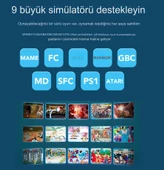 Game Box HD M5 Video Oyun Konsolu Dahili 10000 Klasik Oyunlar TV Retro Oyun Konsolu 2.4G - 3