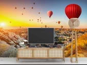 Kapadokya Sıcak Hava Balon Manzaralı Duvar Kağıdı Baskı thumbnail 3