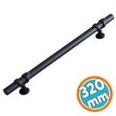 Siyah Metal Mobilya Kulp 320 mm - 32 cm Mutfak Çekmece Dolabı Dolap Kulpları Kulbu Kulpu Siyah - 1