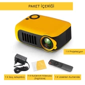 UpWay A2000 Hoparlörlü 1000 Lümen Mini Multimedya Ev Sineması 80 inç  Projeksiyon Cihazı - 10