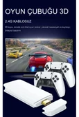 2.4G Wireless Kablosuz Controller 3D 4K HD Klasik Retro Atari Video Game Oyun Konsolu - 6