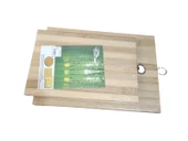 2'li Bambu Kesme Tahtası Kesim Tahtası 29/33 Cm - 2