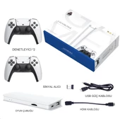 2.4G Wireless Kablosuz Controller 3D 4K HD Klasik Retro Atari Video Game Oyun Konsolu - 4