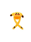 Işıklı Tavşan Kulaklı Şapka Pikachu Bere - 1