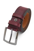 Erkek Bordo Deri Kemer 112531 - 2