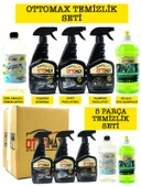 Ottomax Premium 5 Parça Araç İçi Torpido Jant Lastik Tampon Şampuan Çok Amaçlı Temizlik Seti - 1
