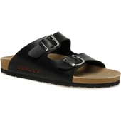 LUMBERJACK MENDY 3FX SİYAH COMFORT CASUAL ANATOMİK TOKALI TERLİK - 4