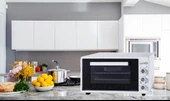 Luno LF6262W01 Beyaz Set Üstü Turbo Beyaz 46Lt Mini Fırın - 2