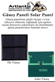 Güneş Paneli Solar Panel 6x6 cm 5.5 volt 100 mA 3 Adet Güneş Enerjisi Okul Sınıf Deney Çalışmaları 60x60 mm - 2