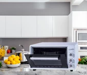 Luno LF6262W01 Beyaz Set Üstü Turbo Beyaz 46Lt Mini Fırın - 1