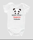 Organik %100 Pamuk Sıkıntı Yok Dedem Kısa Kollu Çıtçıtlı Bebek Body Badi Zıbın ZBN023 - 1