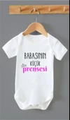 Organik %100 Pamuk Babasının Küçük Prensesi Bebek Body Zıbın ZBN0142 - 1