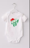 Organik %100 Pamuk Bursa Spor Baskılı Bebek Body Badi Çıtçıtlı Zıbın ZBN124 - 1