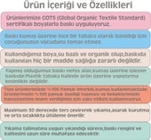 Organik %100 Pamuk Angara Bebesi Bebek Body Badi Çıtçıtlı Zıbın ZBN125 - 3