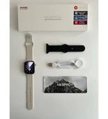 Hk9 Pro Plus 45MM 2.02 Inç Amoled Ekran GÜMÜŞ KASA Akıllı Saat KORDON HEDİYELİ - 1