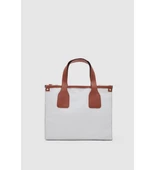 Monalisa Home Kanvas Suni Deri Detaylı Saten Astarlı Çapraz Çanta thumbnail 2