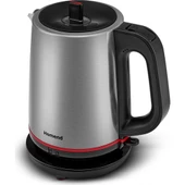 Homend Royaltea 1750H Cam Demlikli Inox Siyah Çay Makinesi - 2