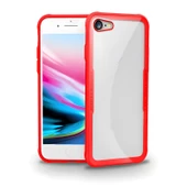 iPhone 7 / İphone 8 / İphone SE Kılıf Kenarları Silikon Arka Kısım Temperli Cam Craft Kılıf thumbnail 4