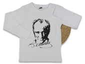 Çocuk  Atatürk Baskılı Uzun Kol Tişört BGL-ST03984 thumbnail 5