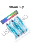 Sasi Yem 5 Adet 10.5cm 9 Gr Silikon Balık Rapala Lures Yapay Yem Silikon Yem - 4