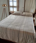 Pamuk Keten Yıkanmış Çarşaf ve Yastık Kılıfı Seti (Tek Kişilik - Çift Kişilik - Battal) 6 Ölçü - 1