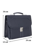 Lacivert Erkek Evrak Çantası Omuz Askılı 15.6 inç - 3