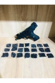 Boncuklu Uzi Bocuklu Tabanca + 21 Paket Mermi - 1