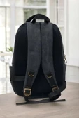Antrasit Kanvas Kumaş 15,6 inç Laptop -Okul Sırt Çantası - 3