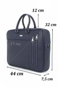 Lacivert Unisex 17,3 inç Evrak-Laptop Çantası - 2