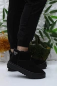 Kinetix Saro Siyah Rahat Orijinal Ürün İçi Suni Kürklü Kısa Kadın Bot thumbnail 1