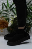 Kinetix Saro Siyah Rahat Orijinal Ürün İçi Suni Kürklü Kısa Kadın Bot thumbnail 3