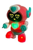 Robot Çarp Dön Sesli Işıklı 5 fonksiyonlu 15cm Pembe Renk DANCEROBOT - 2