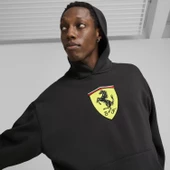 Puma 627054 Ferrari Race Big Shield Hdie Erkek Kapüşonlu Sweatshirt - 7