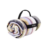 Peluş Polar Kamp Battaniyesi - Haki Ekose - Acil Durum Battaniye - Argeus Camp - 2