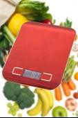 Tf 1002 Hassas Ölçümlü  Maksimum 5 Kg Kapasiteli Led Ekran Platin Dijital Mutfak Tartısı - 3
