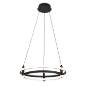 Apliqa Blom Yuvarlak 112 Watt Siyah  Modern Oturma Odası Salon Sarkıt Led Avize thumbnail 2