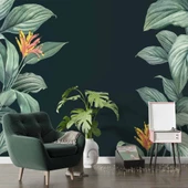 Yeşil Yaprak Görünümlü Duvar Kağıdı Baskı thumbnail 6