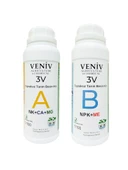 3v Topraksız Tarım Besin Seti-Hidroponik (A B) 2L-100 Litre Konsantre - 1