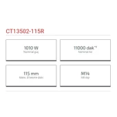 Crown CT13502-115V Devir Ayarlı Avuç Taşlama Spiral Makinesi 115 mm 1010W - 3