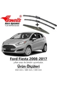 Inwells Ford Fiesta Ön Arka Muz Silecek Takımı (2008-2017) thumbnail 2