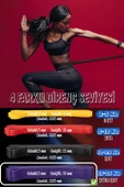 35 KG Direnç Bandı Kas Geliştirme Lastiği Fitness Pilates Cross Training Bant Mor - Extra Sert thumbnail 5