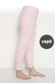 Cepli Lüx Pofuduk Polar Kışlık Pijama Altı pofcepli - 7