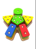 Minik Eller, Büyük Keşifler! Bebekli Ahşap Geometrik Bultak 18x16cm. - 3