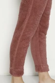Cepli Lüx Pofuduk Polar Kışlık Pijama Altı pofcepli - 5
