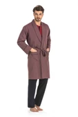 Pierre Cardin 5560 5'li Çeyizlik Röbdoşambır Erkek Pijama Takım - 8
