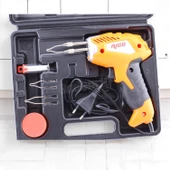 Rico Profesyonel Havya Tabancası Lehim Makinesi Havya Kalemi Tel Pasta Set Çantalı 100W KK1934 thumbnail 3