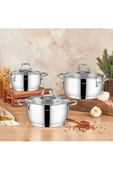 Amaris 6 Parça Çelik Tencere Seti RC600T - 1