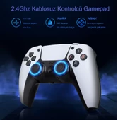 Android Game TV Stick 64 GB Hediye Hazıfa Kartı 2 Kablosuz Oyun Kolu Retro Game Stick Nostalji Oyun Konsolu - 5