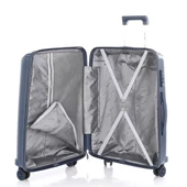 MÇS 3lü Set Kırılmaz Silikon Seyahat Valizi Bavulu V305 Laci - 3